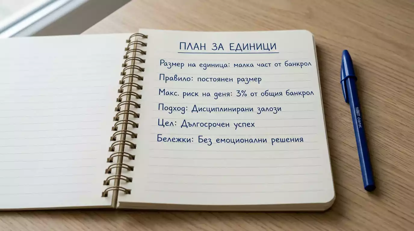 Залагане в единици като фиксиран процент от банката