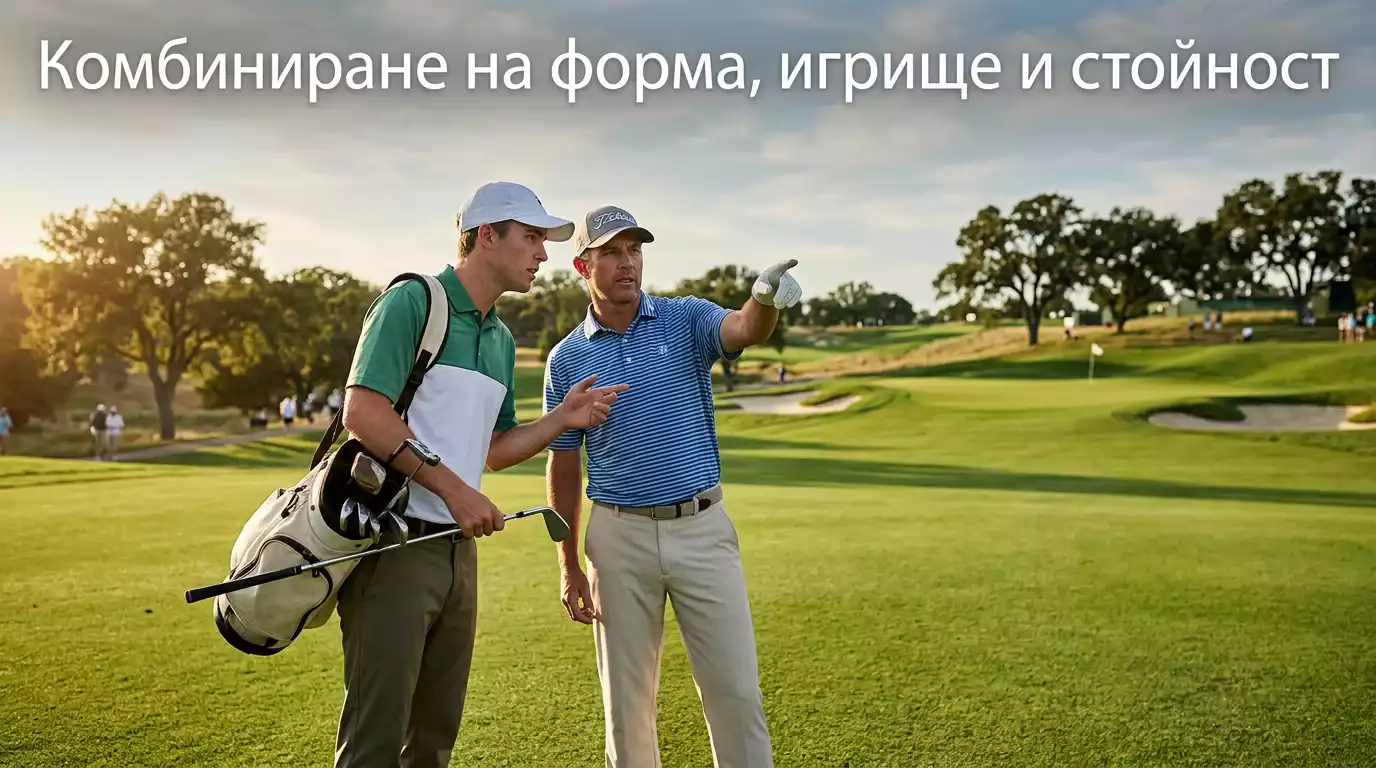 Комбиниране на форма и терен за намиране на стойност в голф залог