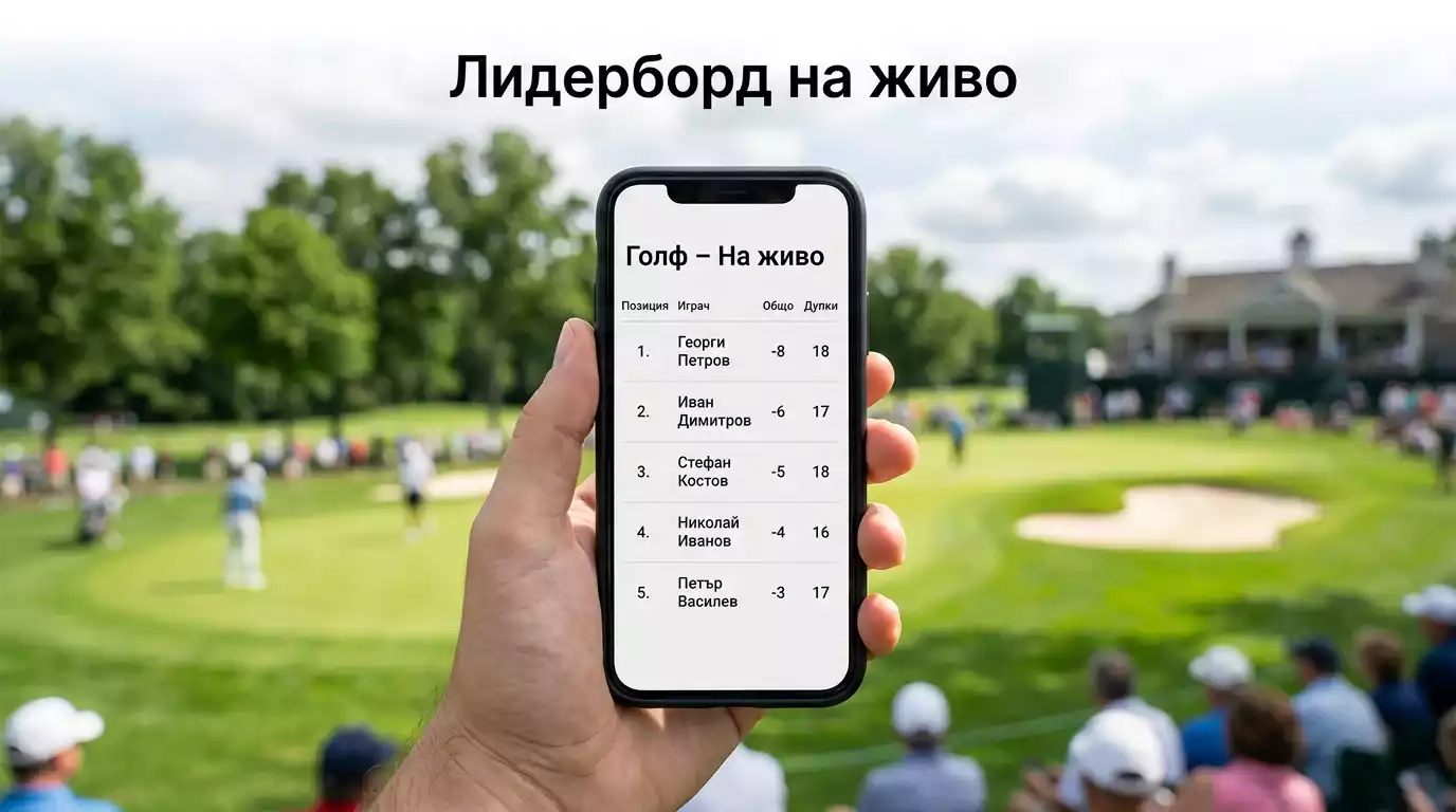 Интегриран лидерборд на живо в мобилно приложение за голф