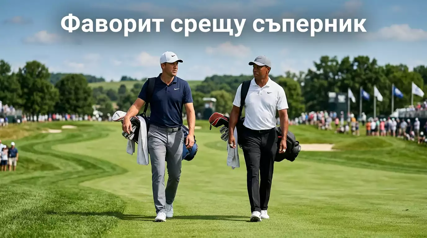 Отрицателен moneyline коефициент за фаворит в голф дуел