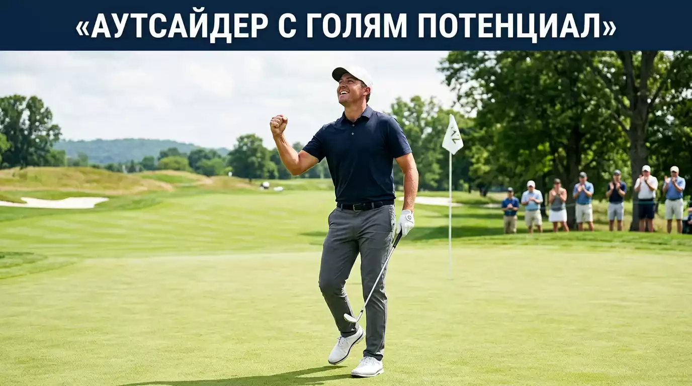 Положителен moneyline коефициент за голф аутсайдер с висока печалба