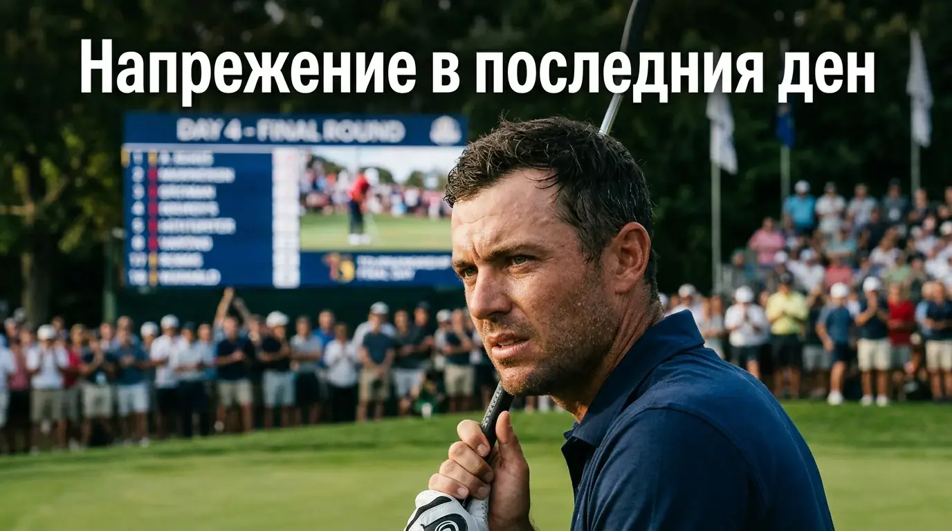 Натискът на финалната неделя на голф мейджър върху играчите