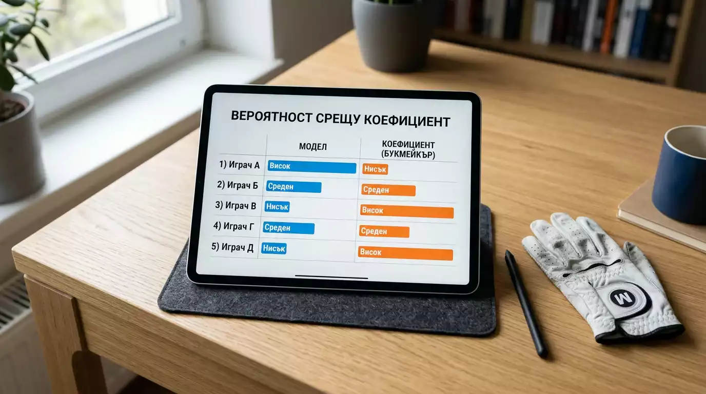 Сравнение на проектна вероятност от модел с коефициент на букмейкър