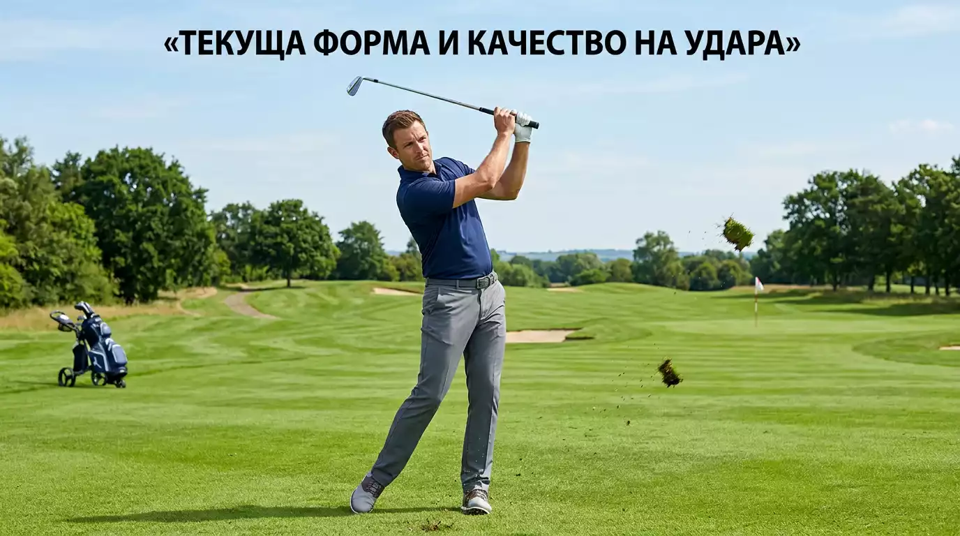 Силен вятър отклонява топката при голф удар на терена